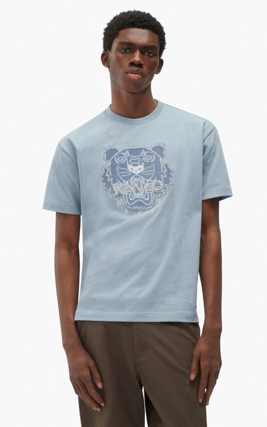 T Shirt Kenzo The Hiver Capsule Tiger Homme Grise | OSIG-91625